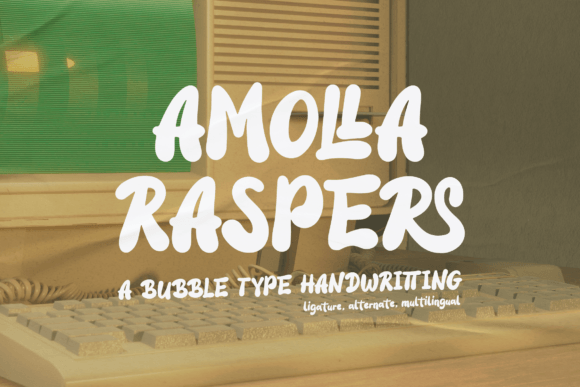 Amolla Raspers: A Playful Font for Branding Projects