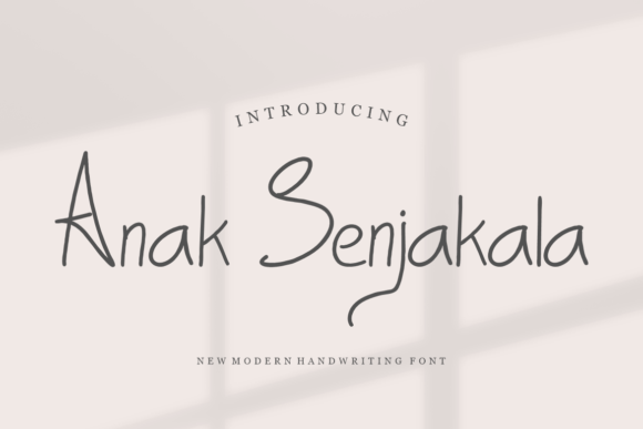 Anak Senjakala: A Handwritten Font for Modern Web Design