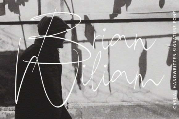 Brian Wiliam Font for Handmade Creations