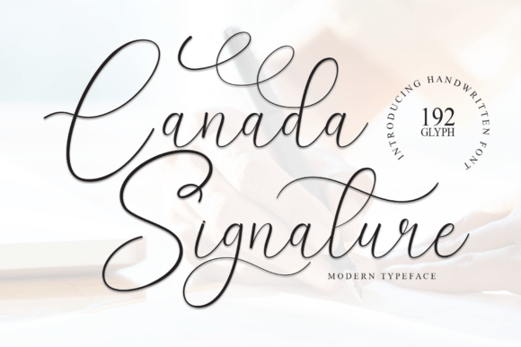 Canada Signature: A Handwritten Font for Personalized Branding