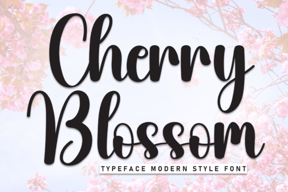Cherry Bloosom: A Playful Script Font for Editorial Design