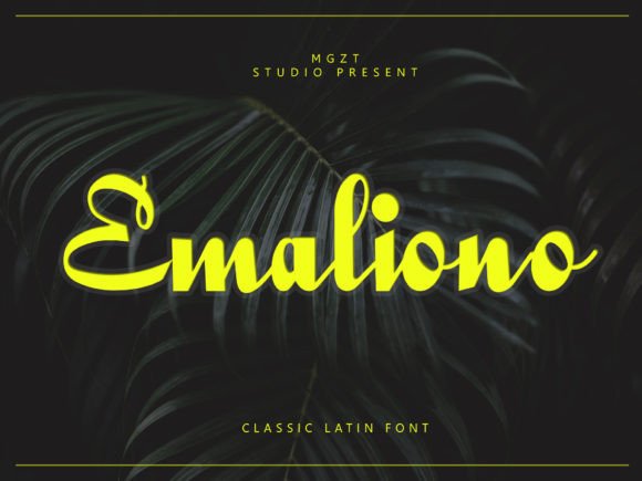 Emaliono: A Font That Adds Elegance to Your Brand