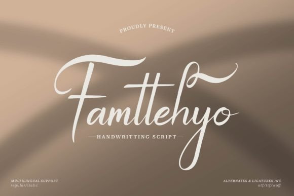 Famtehyo: A Handwritten Script for Personal Branding