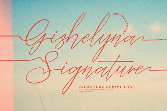 Gishelyna: The Script Font That Elevates Your Digital Brand