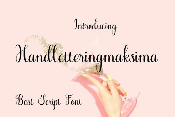 Handletteringmaksima: A Script Font for Creative Branding