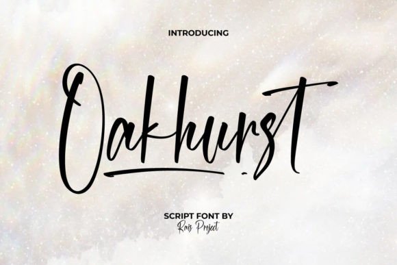 Oakhurst: A Versatile Script Font for Editorial Design