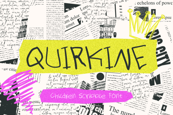 Quirkine: A Font That Brings Childhood Magic to Your Crafts