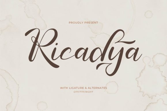Ricadya: A Stylish Font for Small Business Branding