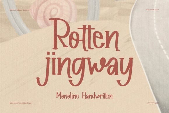 Rotten Jingway Font for Business Branding