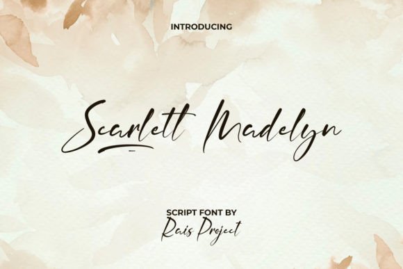 Scarlett Madelyn: A Font That Elevates Your Brand