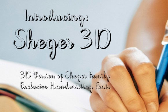 Sheger 3d: A Script Font for Editorial Design
