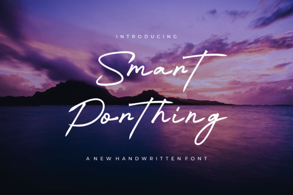 Smart Porthing: A Script Font for Modern Web Design