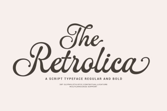 The Retrolica: A Script Font for Modern Web Design