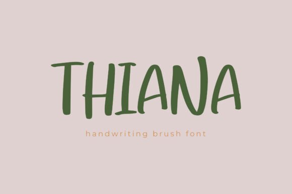 Thiana: A Handwritten Font That Breathes Life Into Your Creations
